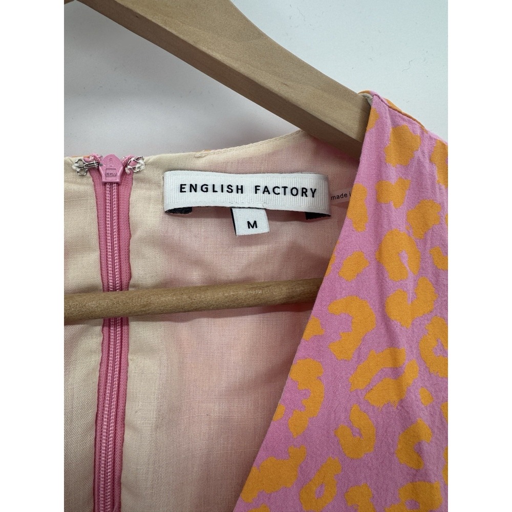 English Factory Mixed Print Cotton Maxi Dress M Country Patchwork Prairie Cottag - Picture 5 of 11
